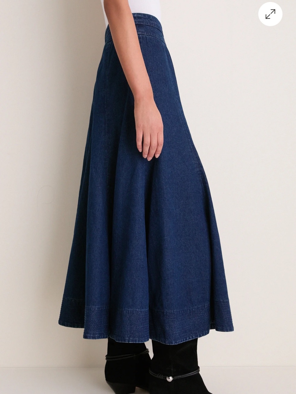 Tuckernuck Dark Blue Denim Maxi Skirt - Picture 3 of 4